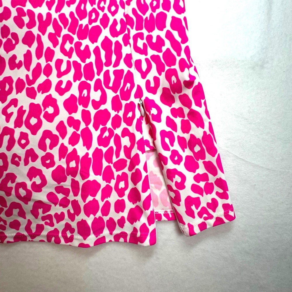 Jude Connally Ali Top Morgan Skort Set Pink White Leopard Animal Print Womens L - Picture 12 of 12